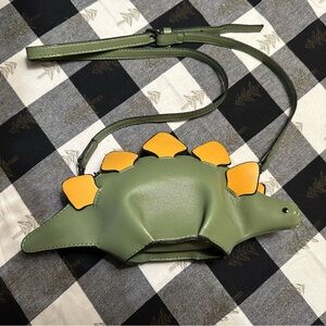 Green Dinosaur Crossbody Bag